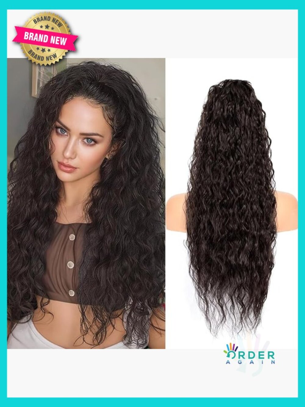Wavy Ponytail Extension Claw Clip 30in Layered Hairpiece Voluminous Heat